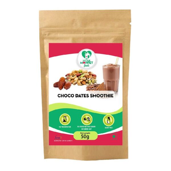 Choco-Dates Smoothie Mix - Instant Drink Mix Powder For Kids And Adults - Trial Pack (50g)