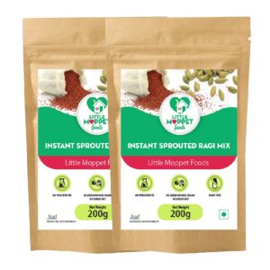 Instant Sprouted Ragi Mix Super Saver Pack [2 Packs - 200g Each]