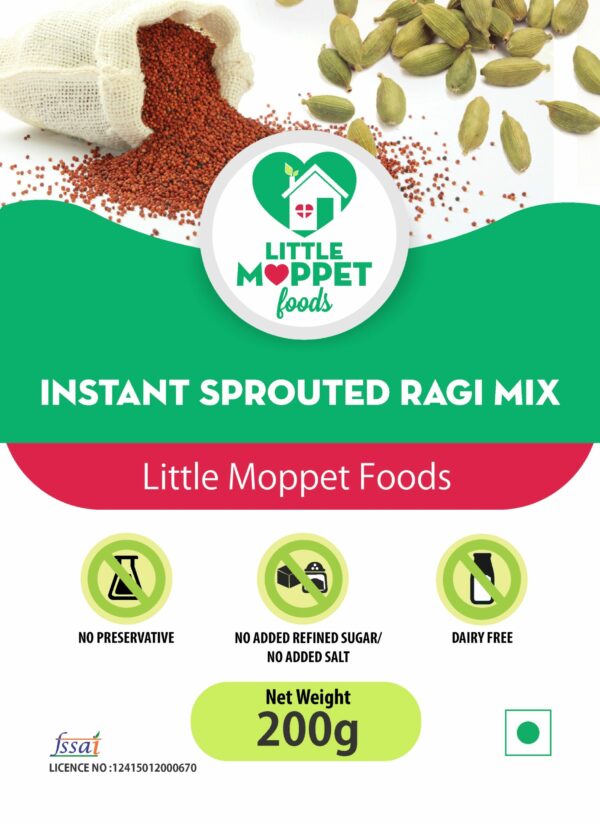 Instant Sprouted Ragi Mix Super Saver Pack [2 Packs - 200g Each]