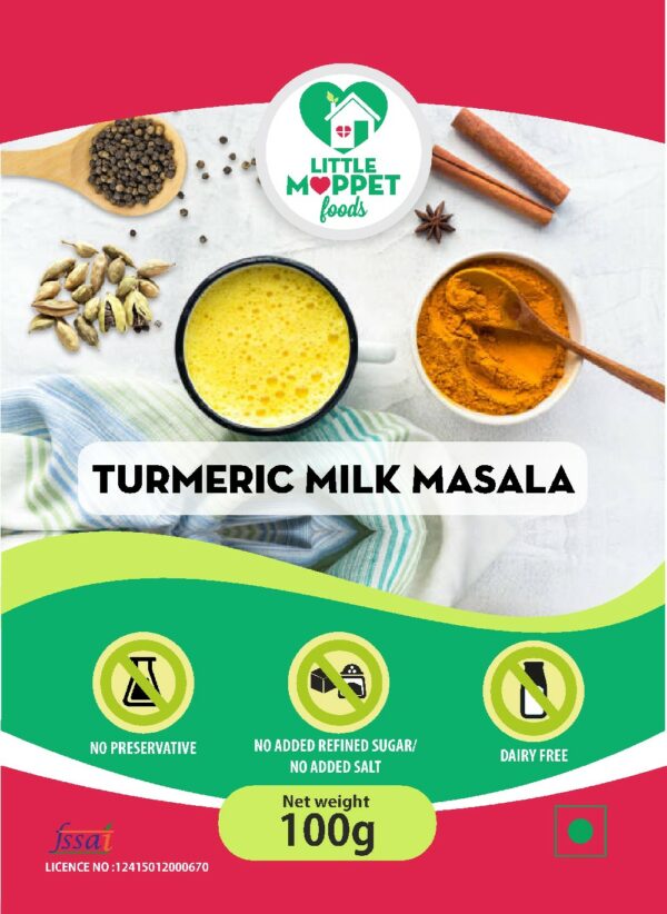 Turmeric Milk Masala – Drink Mix For Kids And Adult Super Saver Pack [2 Packs – 100g Each]