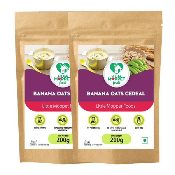 Banana Oats Cereal Super Saver Pack [2 Packs - 200g Each]