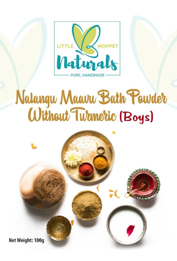 Ayurvedic Herbal Bath Powder/Nalangu Maavu for Boys