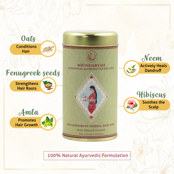 Soundaryah's Anti Dandruff Herbal Hair Mask [200g]