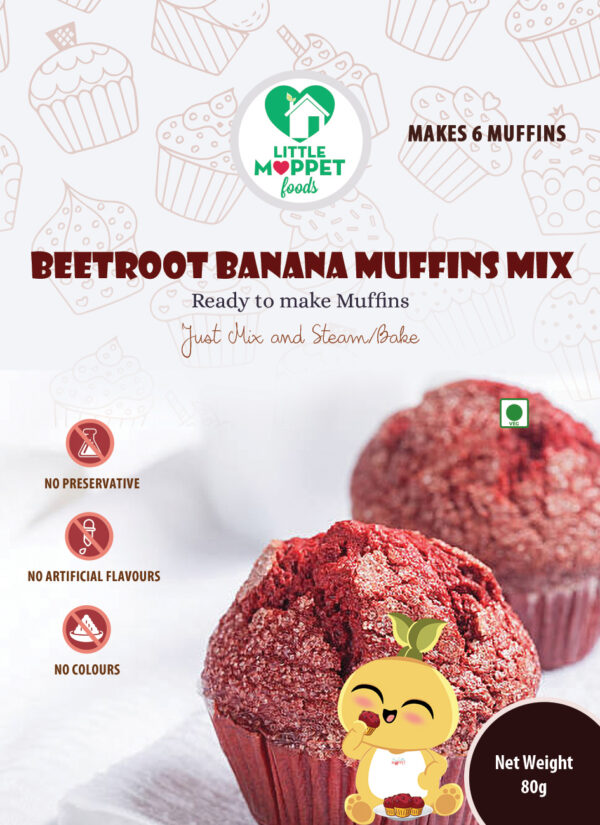 Beetroot Banana Muffins Mix -Trial Pack