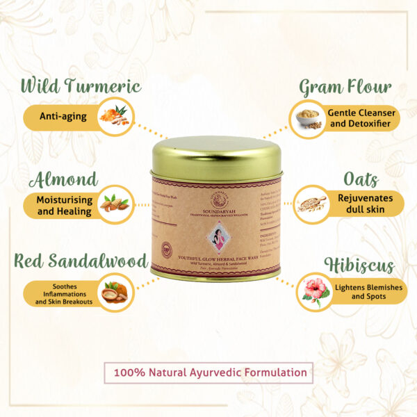 Soundaryah's Youthful Glow Herbal Face Wash [100 g]